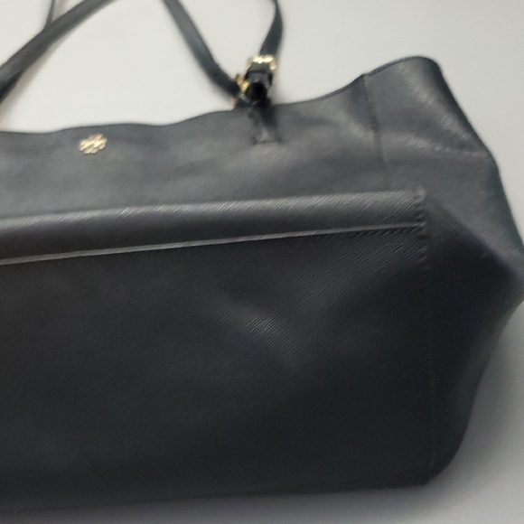 Tory Burch Black Tote Bag with Gold Accents - Picture 11 of 16